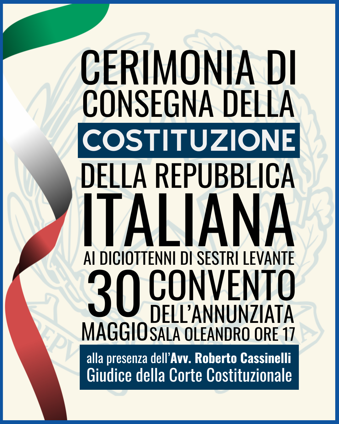 Consegna Costituzioni